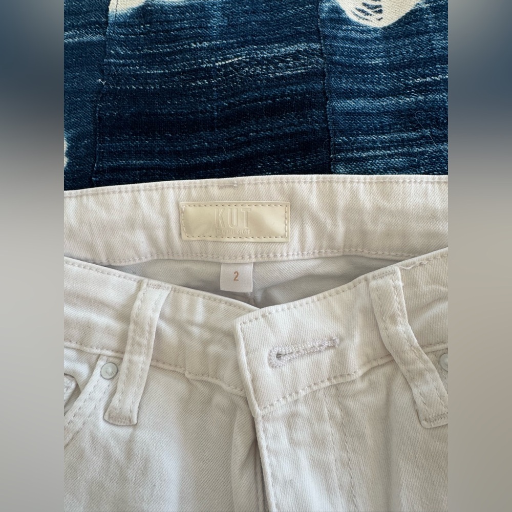 Kut from the Kloth Cropped White Pants size 2 - Picture 2 of 4